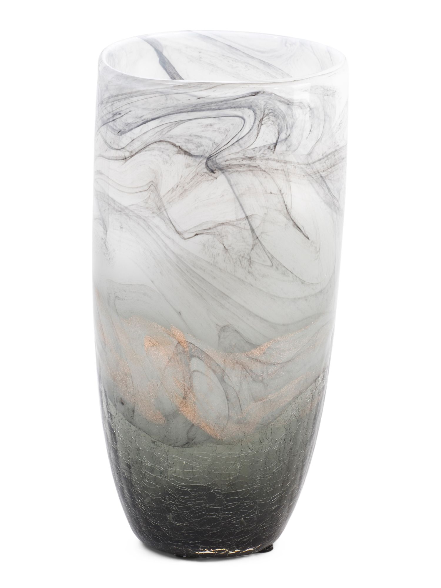 12in Smokey Glass Vase | TJ Maxx