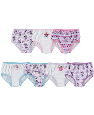 Disney's Minnie Mouse Cotton Panties, 7-Pack, Toddler Girls | Macys (US)