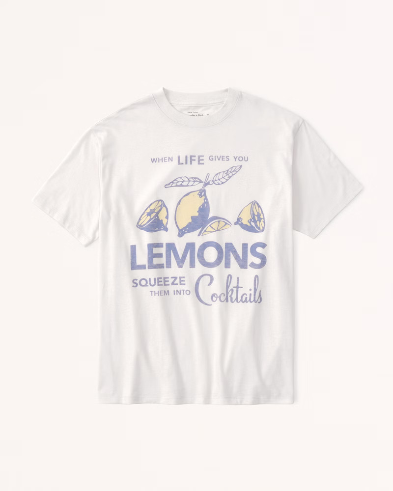 Women's Oversized Boyfriend Graphic Tee | Women's New Arrivals | Abercrombie.com | Abercrombie & Fitch (US)