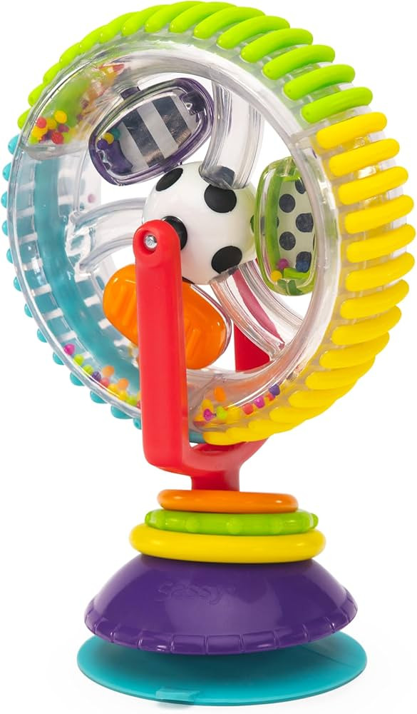 Sassy Wonder Wheel Spinning High Chair Tray Toy, Age 6+ Months | Amazon (US)