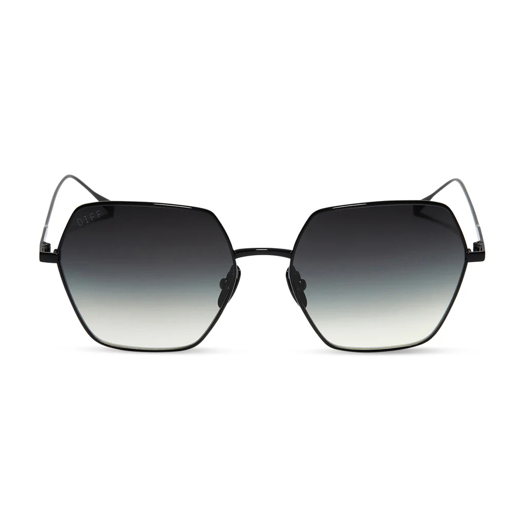 HARLOWE - BLACK + GREY GRADIENT SUNGLASSES | DIFF Eyewear