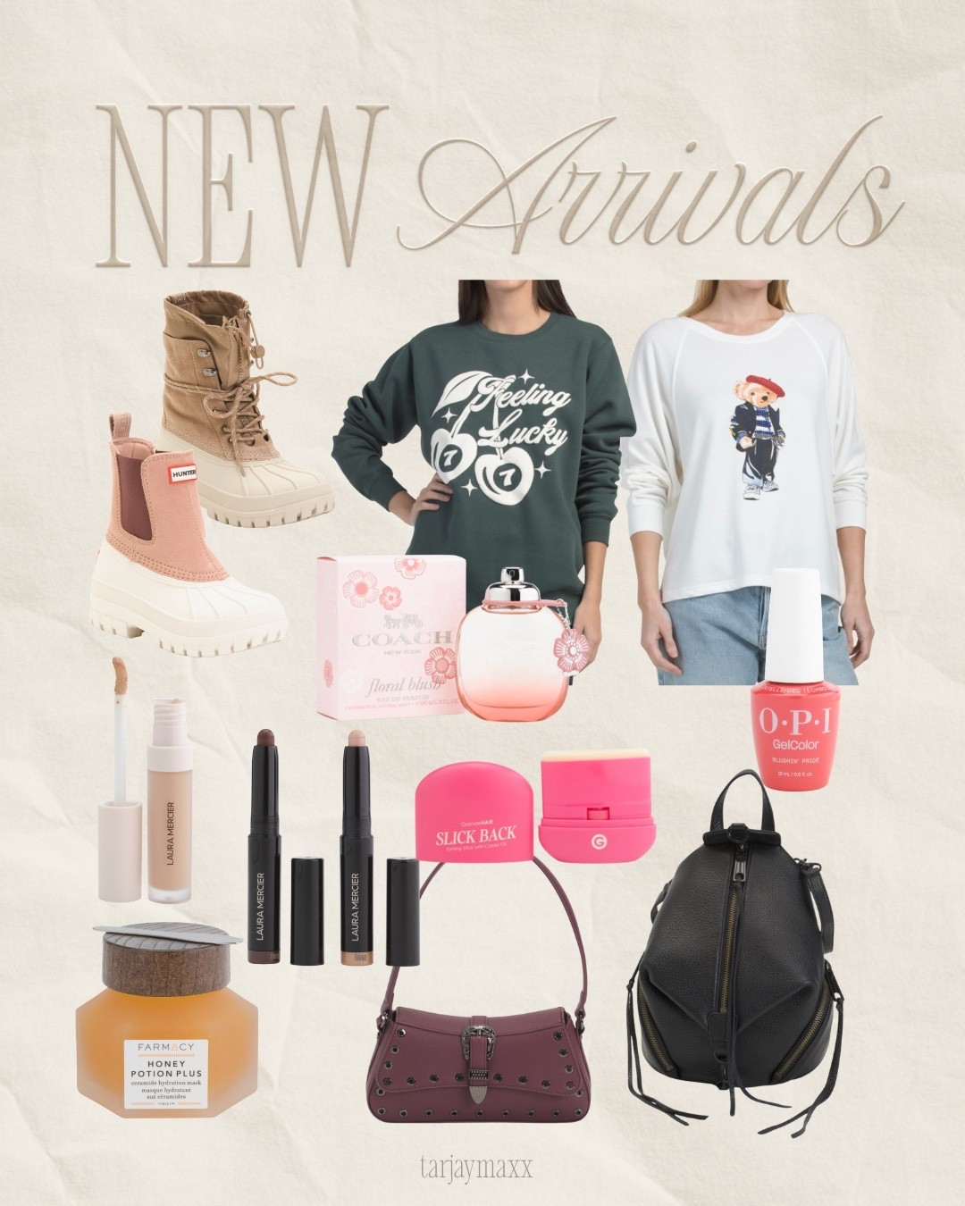 T.J. Maxx online is killing it! I found a bunch of beauty restocks- the Farmacy mask and Coach perfume are finally online. Also grabbed the links for these Hunter boots and the "Feeling Lucky" sweatshirt. Everything is officially on the site so you don't have to go hunting in store! women's puffer jacket - joylab, valentines decor, women's effortless pull-on pants - a new day, signature scent, valentines outfit women, denim forum the farrah hi-rise wide jean, date night outfits, crockpot recipes, vacation outfits beach, winter outfits women, tj maxx online, new arrivals, hunter boots, coach perfume, farmacy beauty, feeling lucky sweatshirt, laura mercier, transitional style, winter to spring outfits, beauty finds, designer for less, ootd, haul, spring fashion, makeup restock, preppy style

#LTKgrwm #LTKValentine #LTKdayinmylife