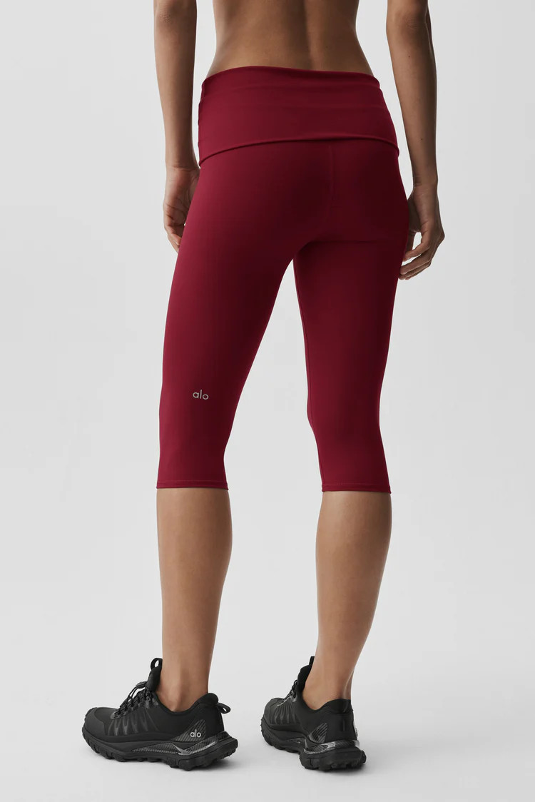 ALO Softsculpt Low-Rise Foldover Capri | Alo Yoga