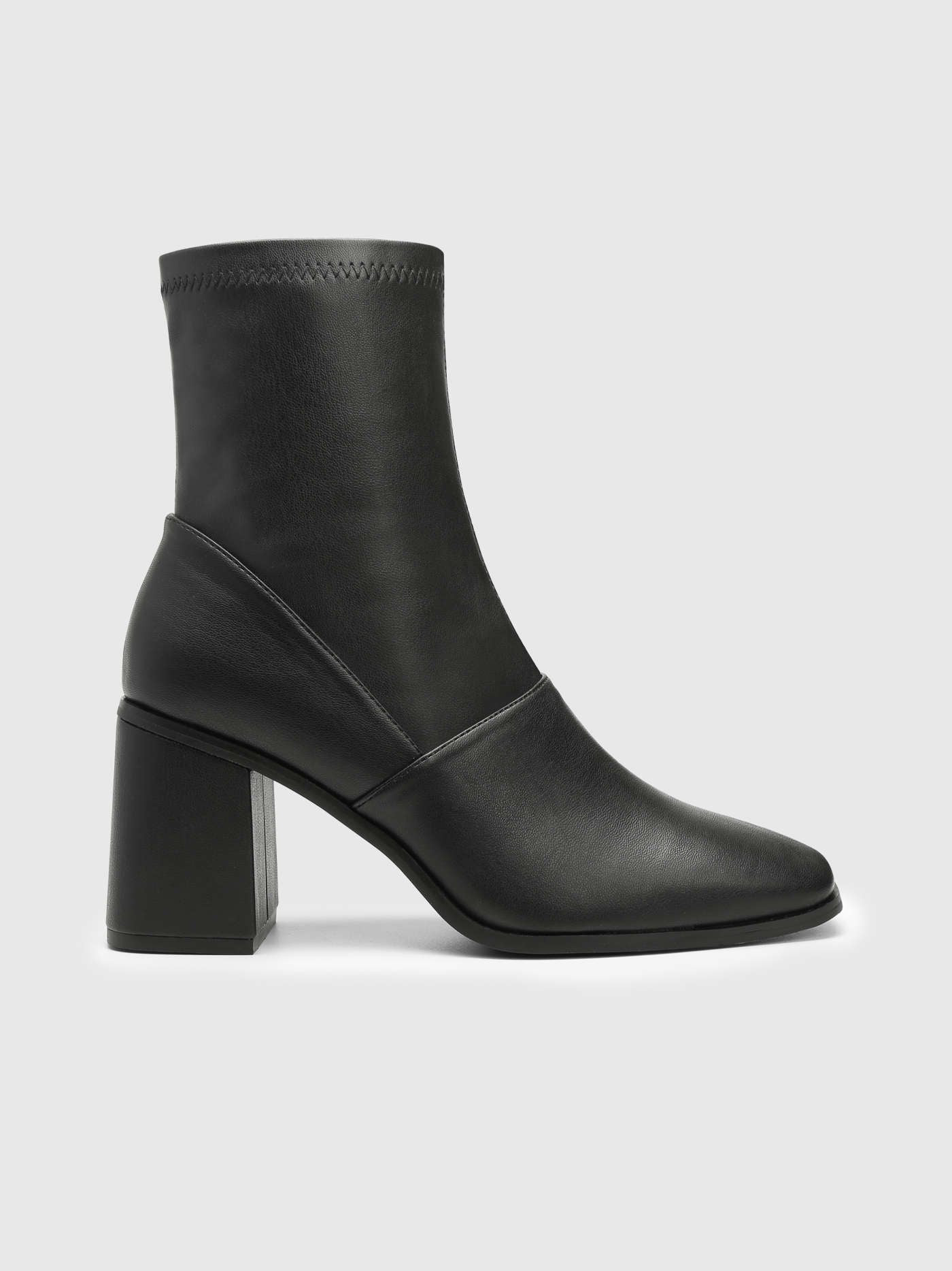 Classic Chunky Heeled Ankle Boots | Cider