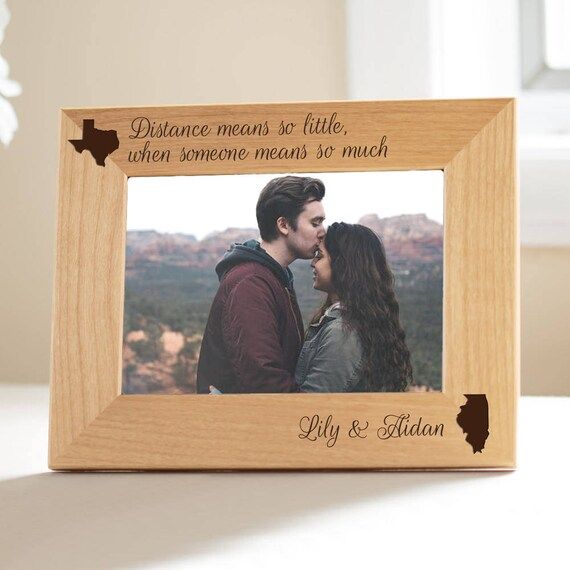 Personalized Long Distance Relationship Picture Frame by | Etsy | Etsy (US)