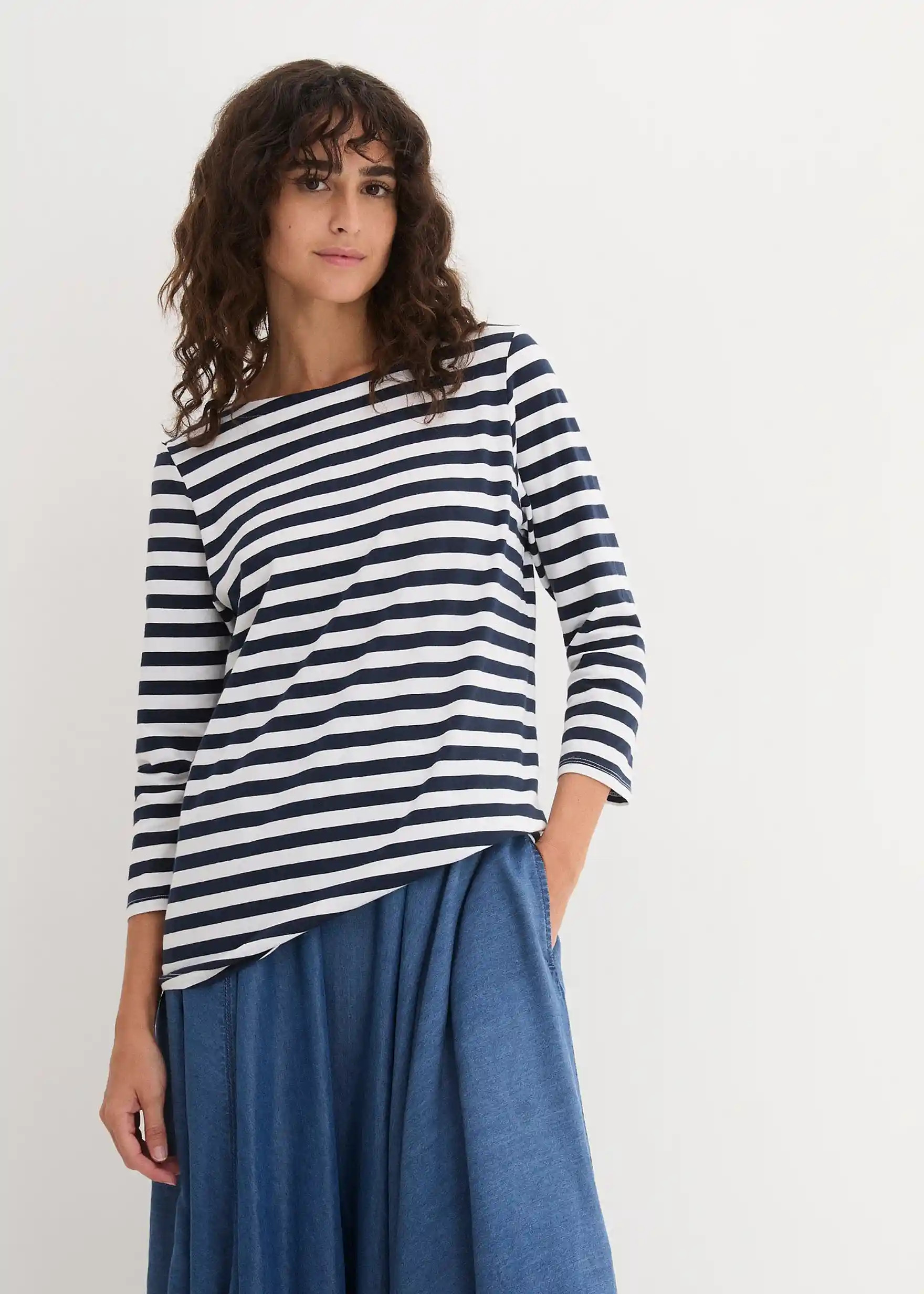Shirt mit U-Boot-Ausschnitt | Bonprix DE