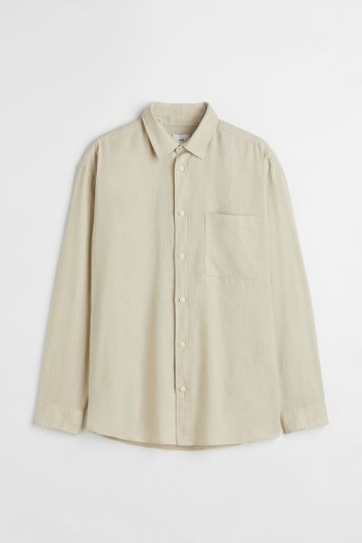 Relaxed Fit Linen-blend Shirt | H&M (US + CA)