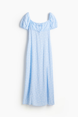 Puff-sleeved midi dress | H&M (UK, MY, IN, SG, PH, TW, HK)