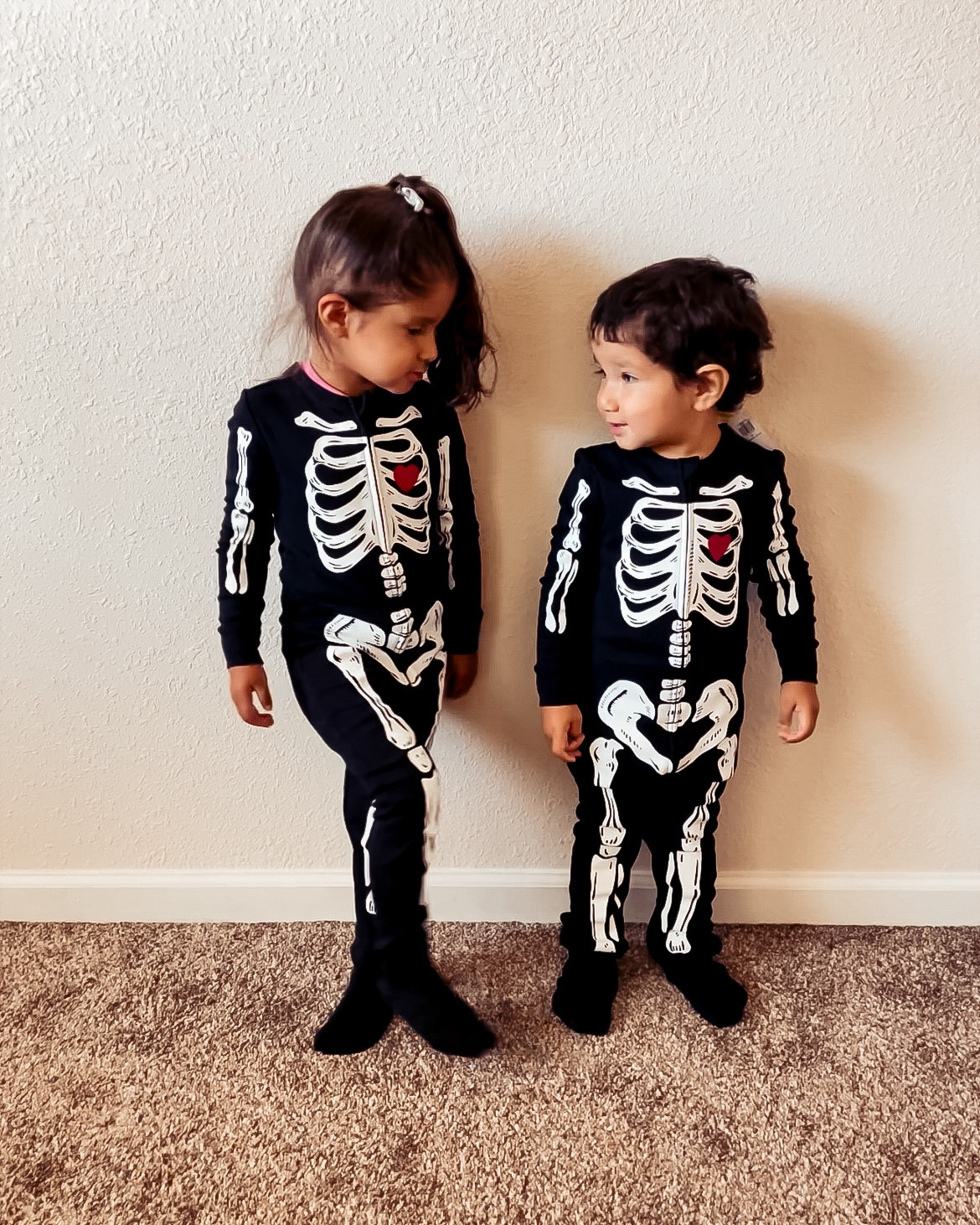 { the cutest skeletons ❥

both littles are wearing 3T

Linking options for the entire family. 

Family Halloween Pajamas . Skeleton Onesie . Toddler Halloween Outfit . Easy Halloween Costume . Old Navy Halloween . Modern Rez Girl Aesthetic . Native American Content Creator } 

#LTKKids #LTKSaleAlert #LTKSeasonal