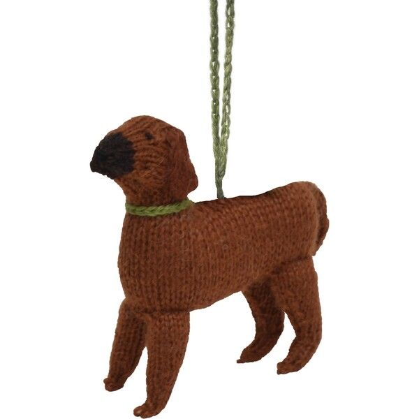 Hand Knit Alpaca Wool Rhodesian Ridgeback Dog Ornament - Arcadia Home Ornaments & Toppers | Maiso... | Maisonette