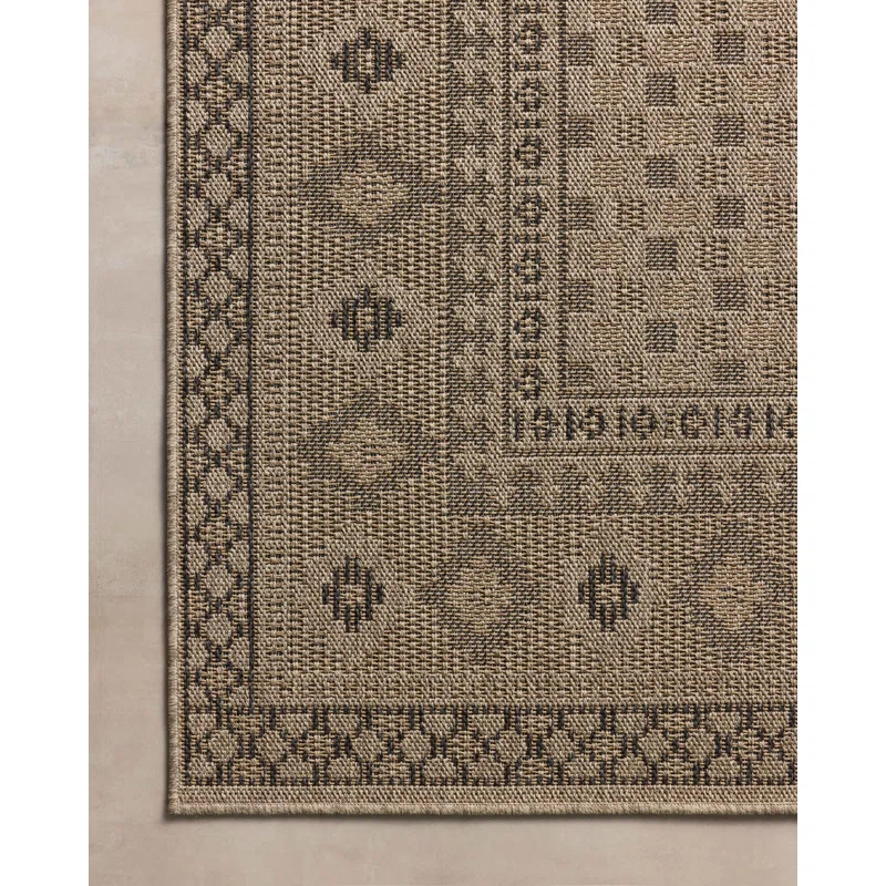 Chris Loves Julia x Loloi Providence Dove / Charcoal Indoor/Outdoor Area Rug | Wayfair North America