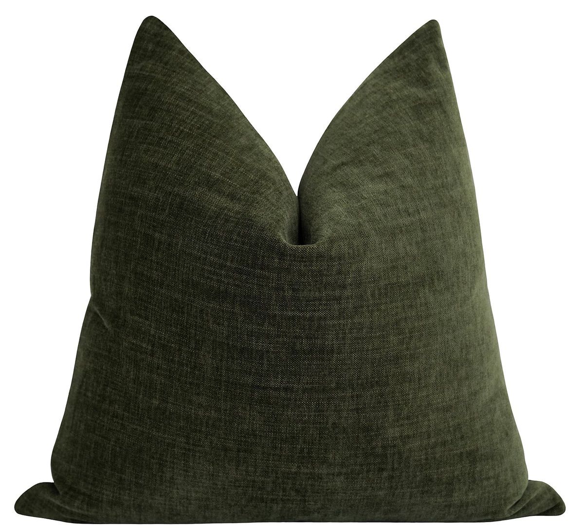 Hartwell Olive Green Chenille Pillow | Land of Pillows