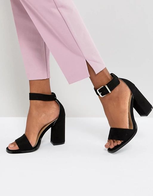 RAID Imani Black Block Heeled Sandals | ASOS US