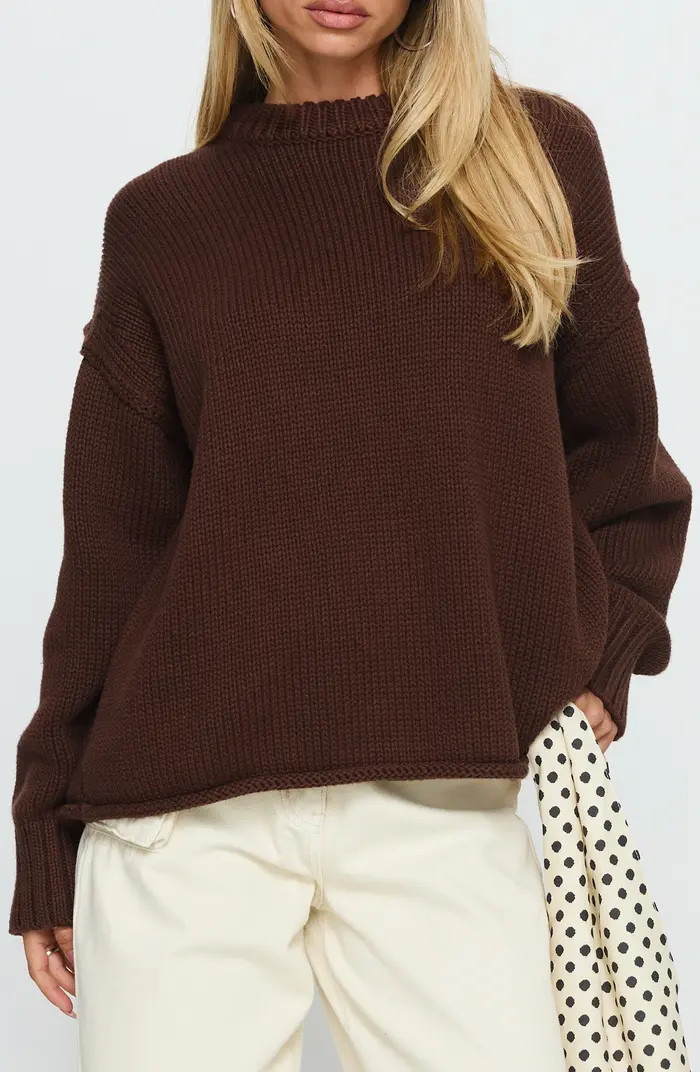 Wilda Oversize Cotton Crewneck Sweater | Nordstrom
