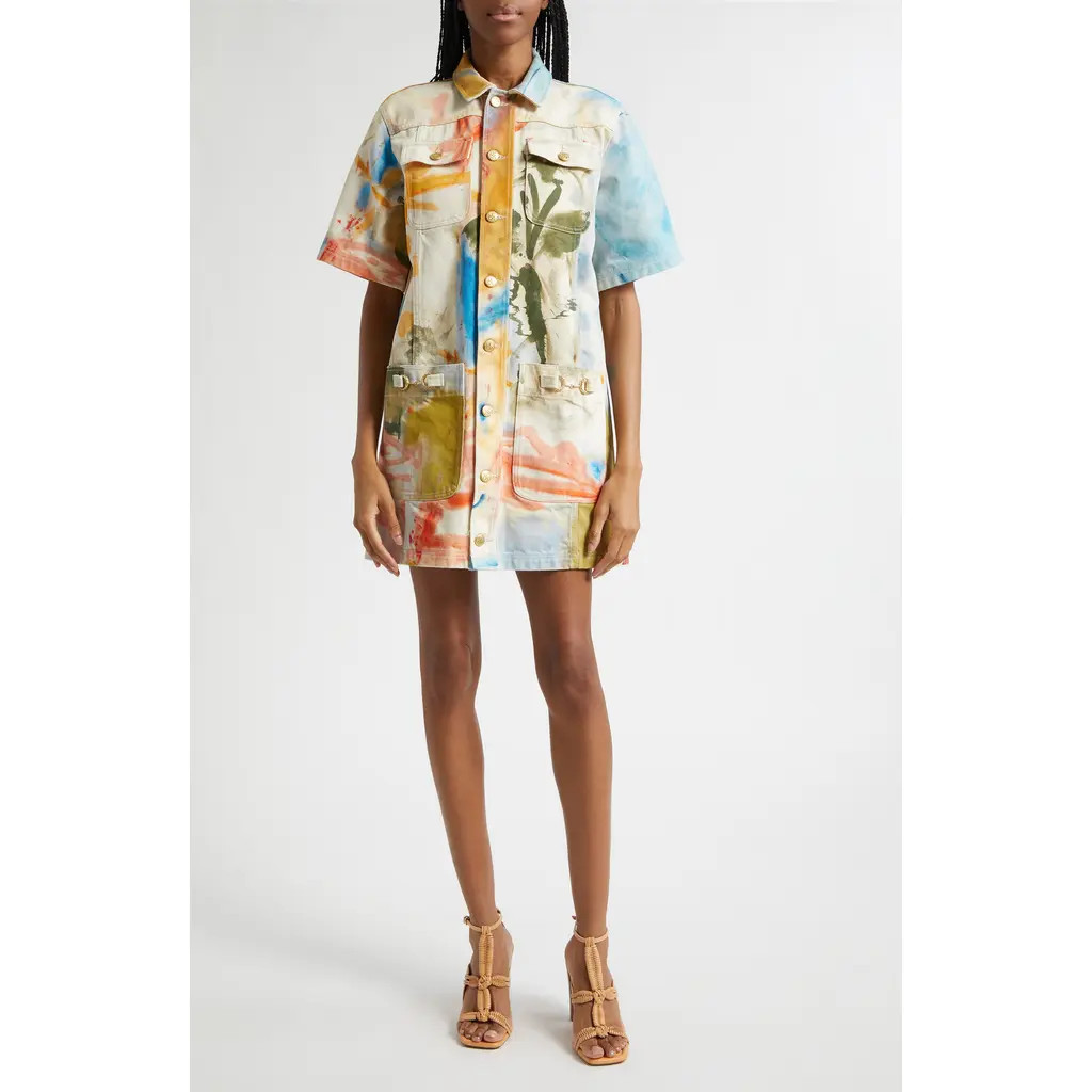 Ulla Johnson Painters Shirtdress in Western Dream at Nordstrom, Size Large | Nordstrom