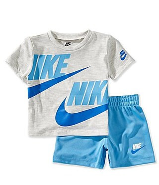 Nike Baby Boys Short Sleeve Split Futura T-Shirt Solid Shorts Set - 12 Months | Dillard's