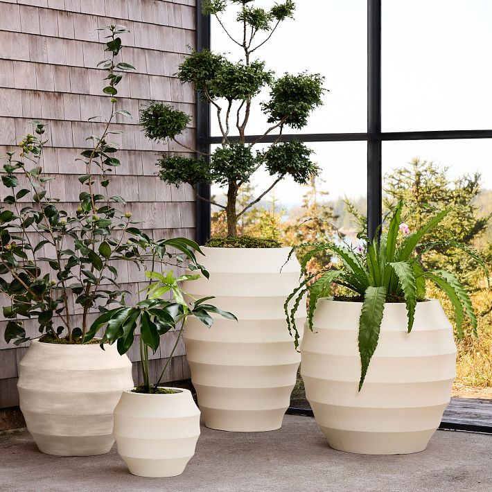 Eli Ficonstone Indoor/Outdoor Planters | West Elm (US)
