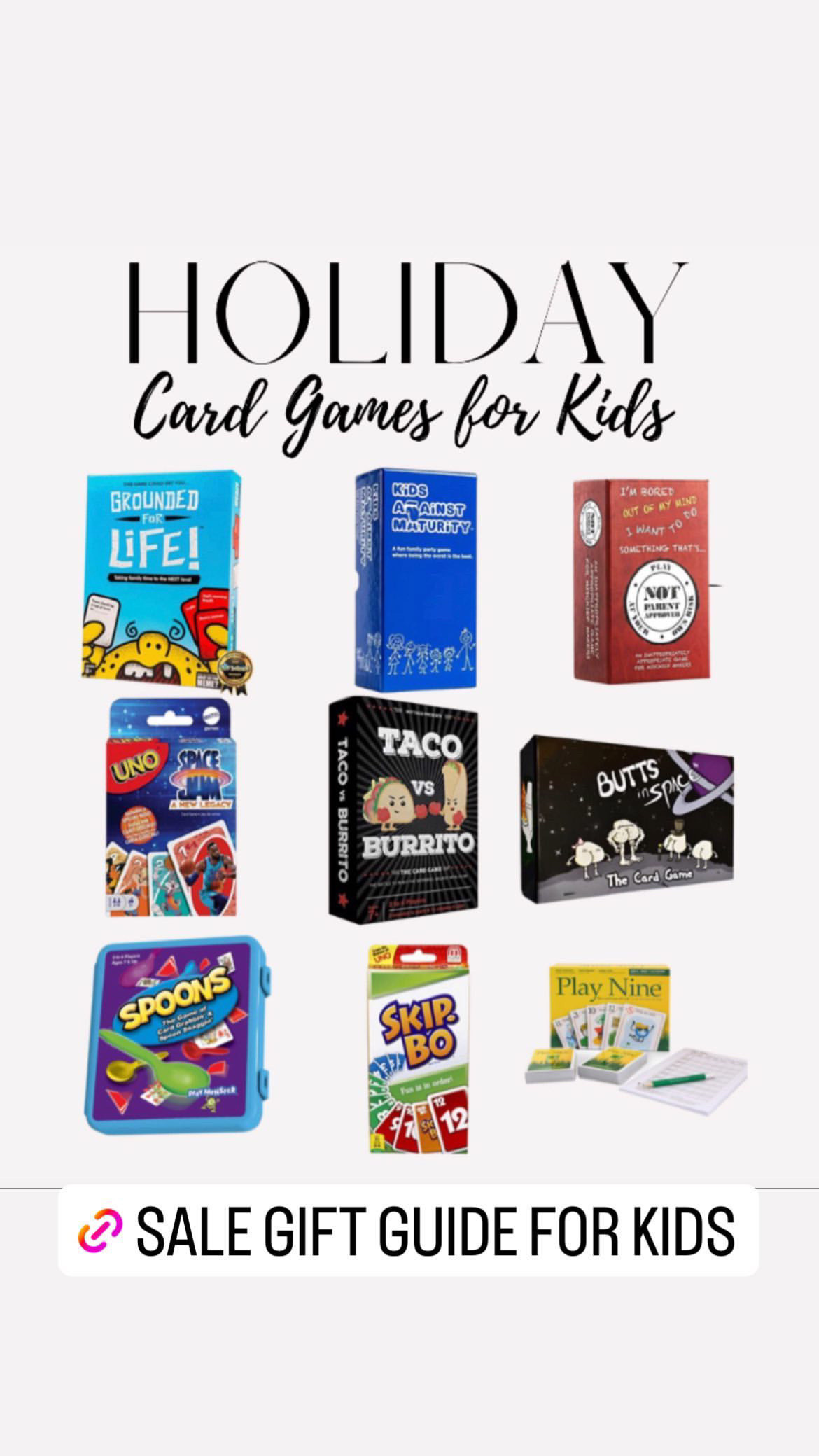 Board games. Gift guide for kids. Gift guide for the family. Gift guide for boys. Gift guide for teen boys. Kids bedroom decor. Gift guide for teens. Black Friday. Barefoot dreams deal. Prime day deal. Leopard. Suede. Fall fashion. Workwear. Lululemon looks for less jogger pants. Gift guide for her. Gift guide for teens. Teen girl gift guide. Sports mom. Prime day deal. Sports mom. Game day outfit. Shoes. Sneakers. Trucker hat. Fall fashion. Fall outfit. Daily deal. Casual. 

#LTKGiftGuide #LTKHoliday #LTKCyberWeek