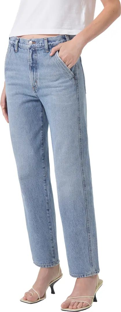 AGOLDE Cooper High Waist Relaxed Straight Leg Organic Cotton Trouser Jeans | Nordstrom | Nordstrom