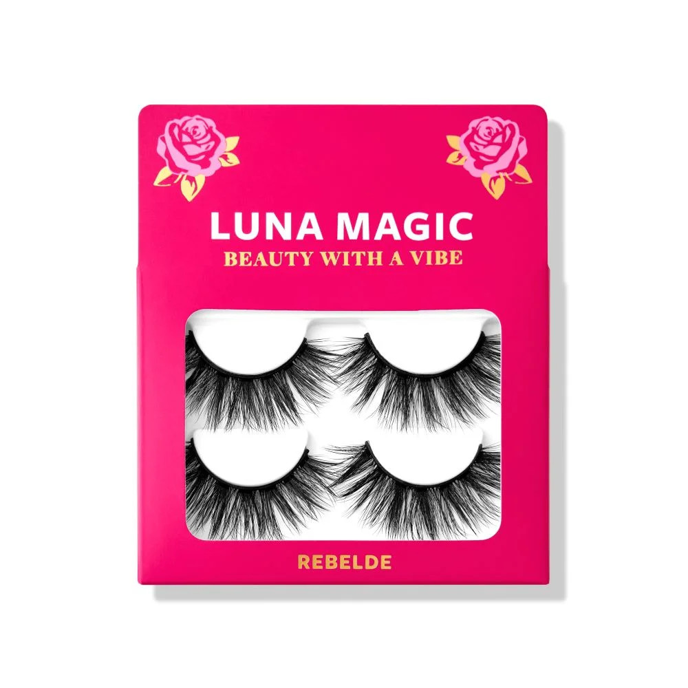 Luna Magic Faux Mink Lashes, False Eyelashes, 2 Pairs, Black, Rebelde | Walmart (US)