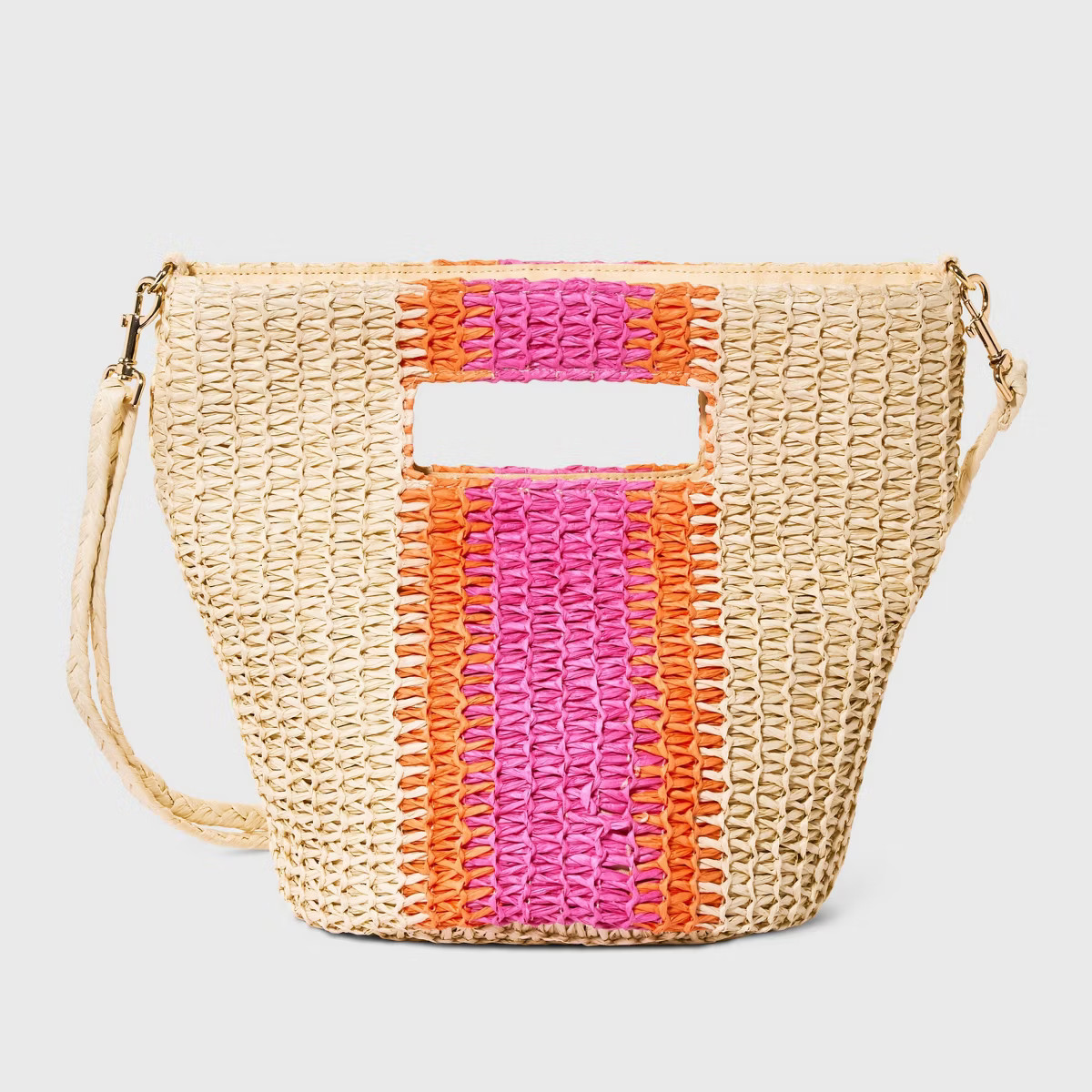Straw Crossbody Bucket Bag - Universal Thread™ | Target