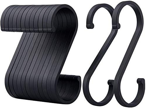ACMETOP S Hooks, 12 Pack Aluminum S Shaped Hooks, Matte Finish S Hooks for Hanging Pots and Pans,... | Amazon (US)
