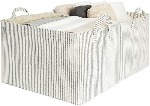 StorageWorks Storage Bins for Shelves with Metal Frame, Storage Bins for Clothes, Jumbo, Mixing o... | Amazon (US)