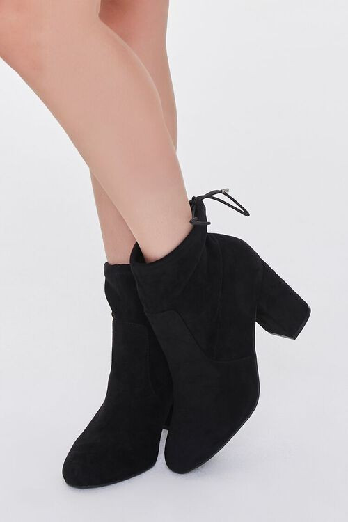 Faux Suede Block Heel Booties (Wide) | Forever 21 (US)