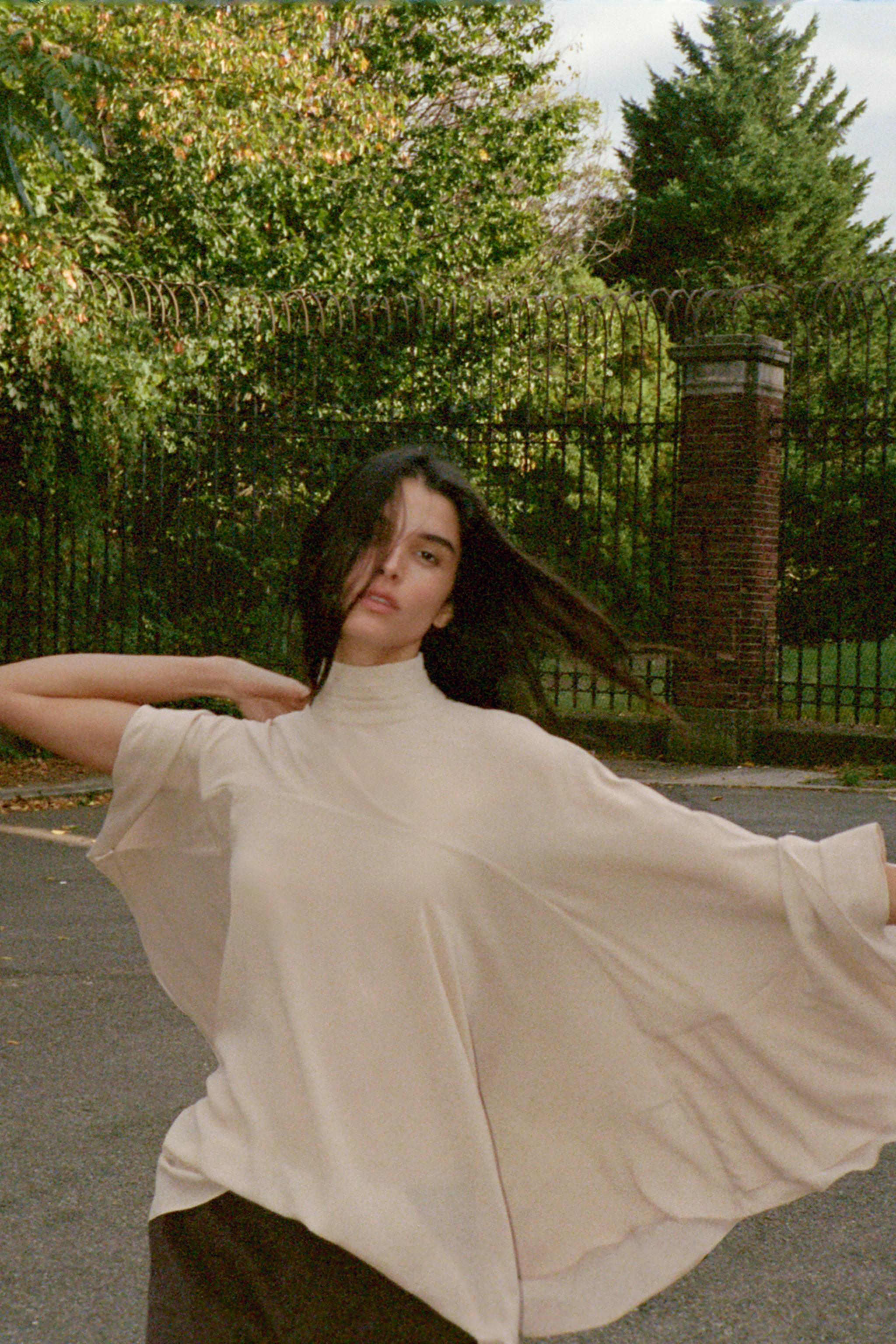 GEORGETTE CAPE TOP | Zara US