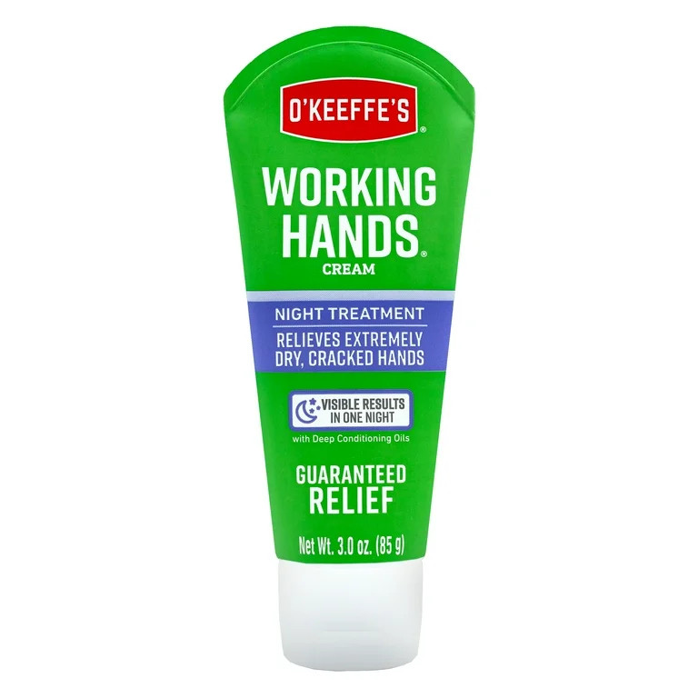 O'Keeffe's Working Hands Night Treatment Hand Cream, 3 Ounce Tube | Walmart (US)