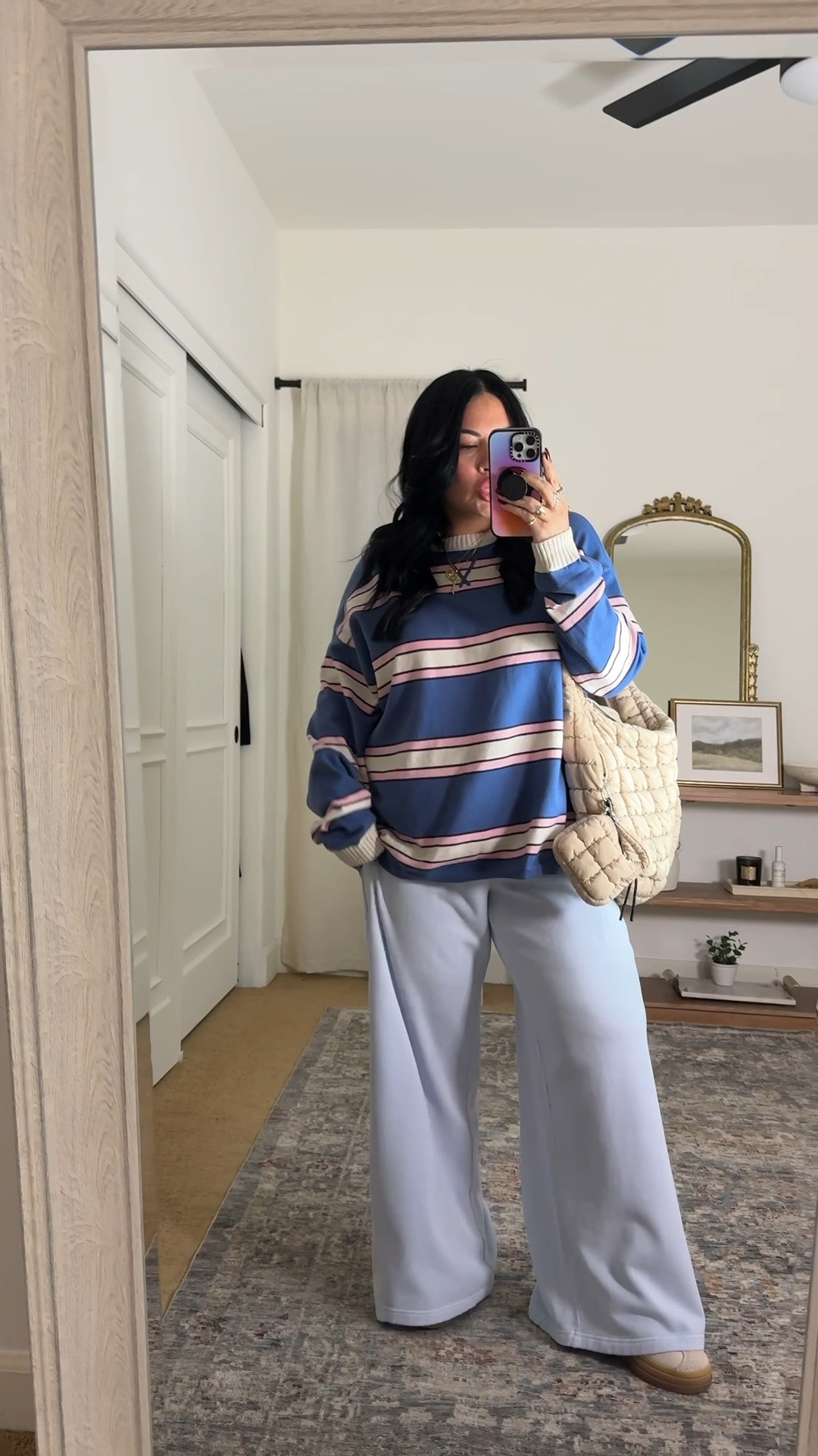 wearing a size large in the pants and xl in the sweater!!

#LTKgrwm #LTKMidsize #LTKootd