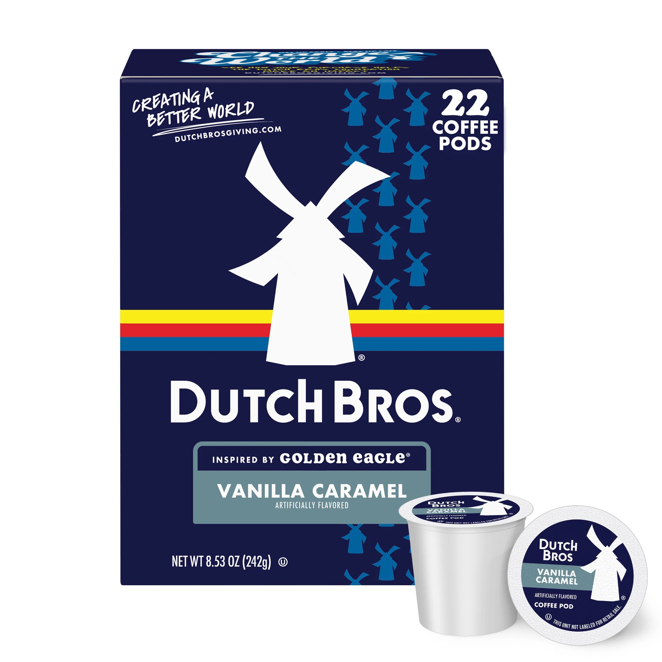 Dutch Bros Vanilla Caramel Flavored Coffee Inspired by Golden Eagle®, 22 Count, Medium Roast, Si... | Walmart (US)