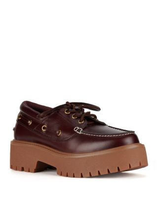 Women's Crushed Lug Platform Boat Loafers | Bloomingdale's (US)