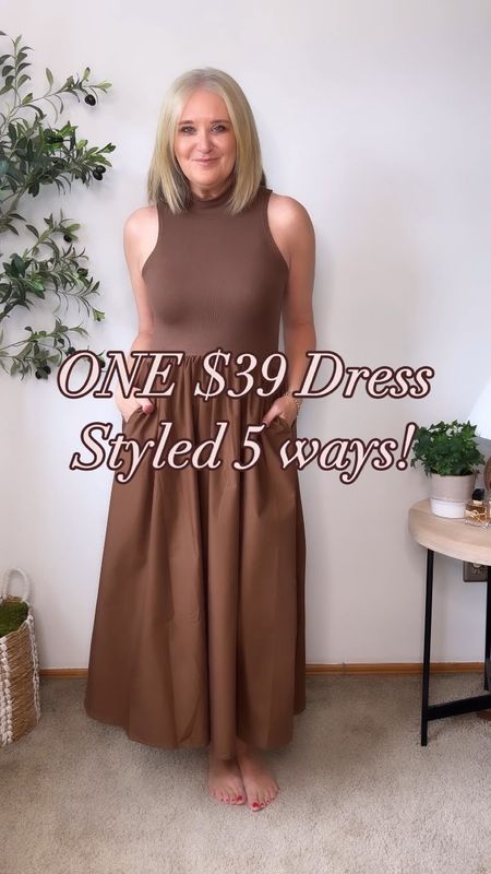 One $39 Dress styled 5 ways!

Wearing a medium 

#LTKFindsUnder50 #LTKStyleTip #LTKOver40