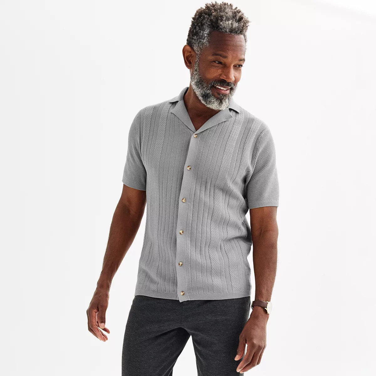 Men's Apt. 9® Textured Stripe Polo | Kohl's