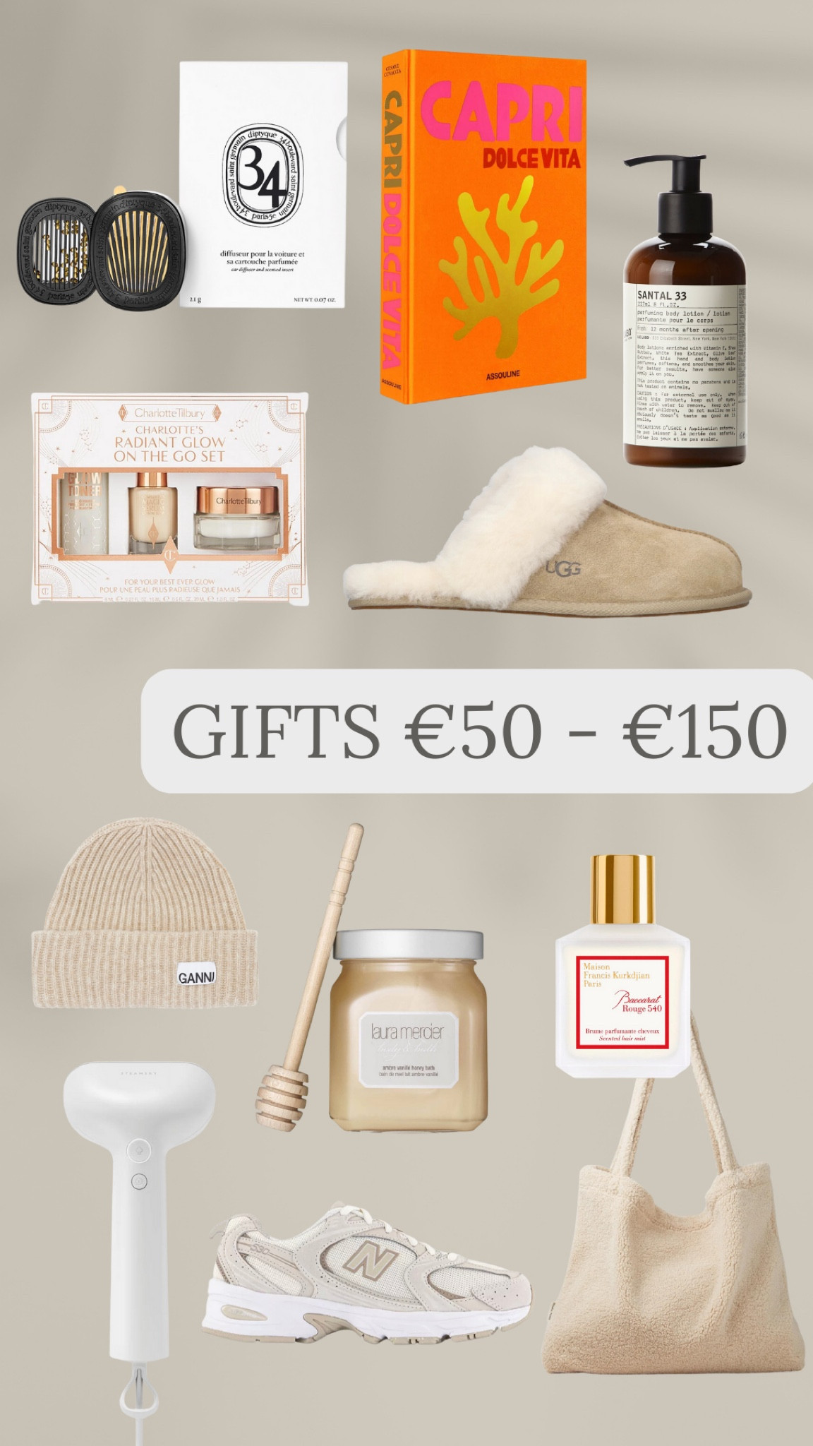 Holiday gift ideas €50 - €150

#LTKSeasonal #LTKGiftGuide #LTKHoliday