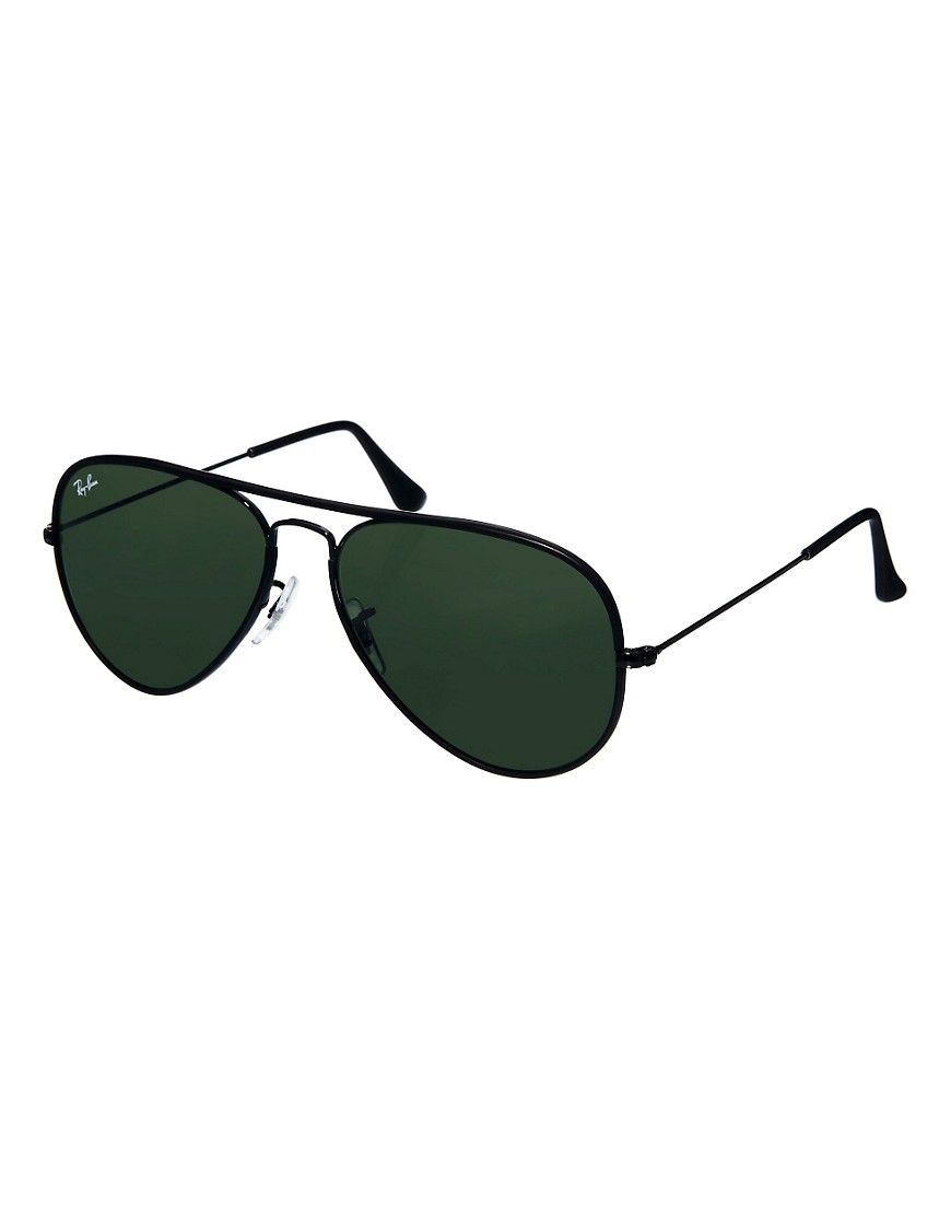 Ray-Ban Black Aviator Sunglasses | ASOS (Global)