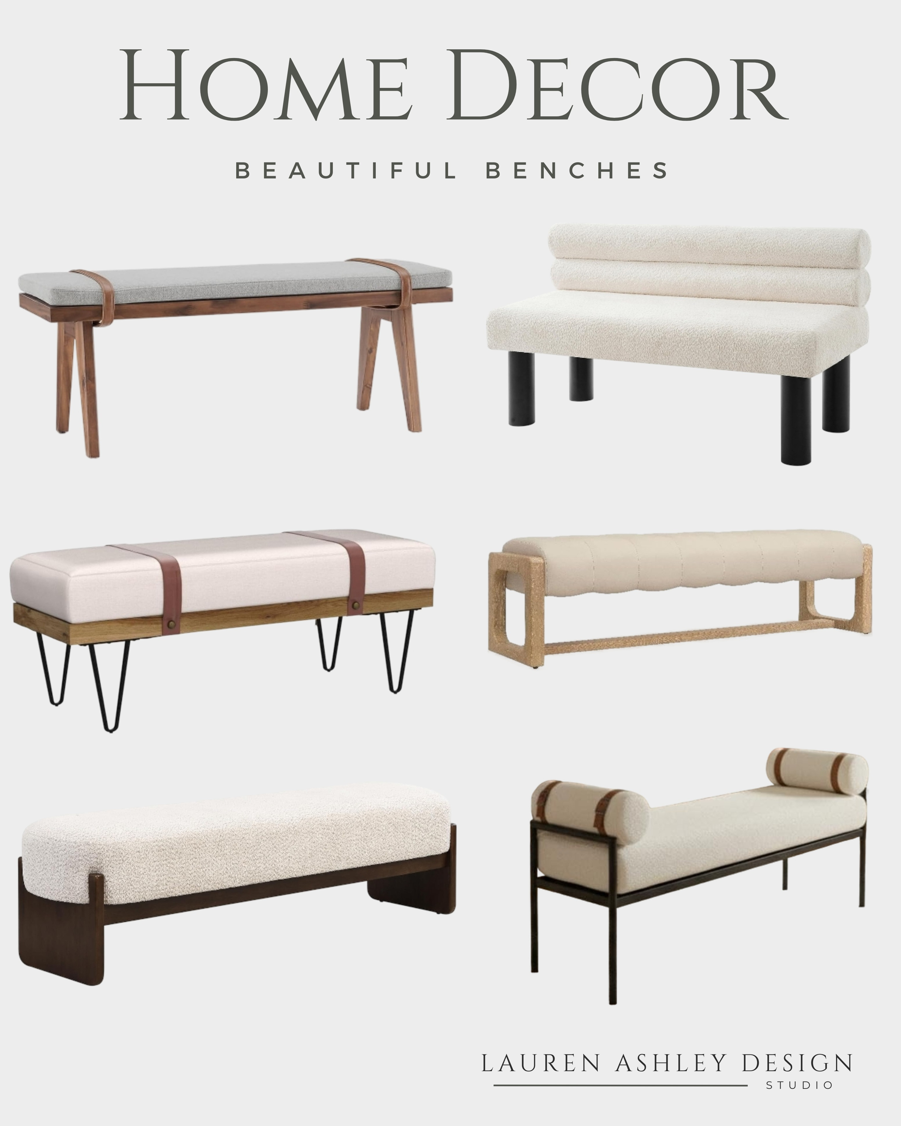 Elevate your entryway or garden with these stunning and functional benches. The perfect accent piece to add character and seating to any area of your home. Click the link in bio to shop these beautiful bench styles. #HomeDecor #InteriorDesign #FurnitureFinds 

 #LTKdayinmylife #LTKHome #LTKSaleAlert