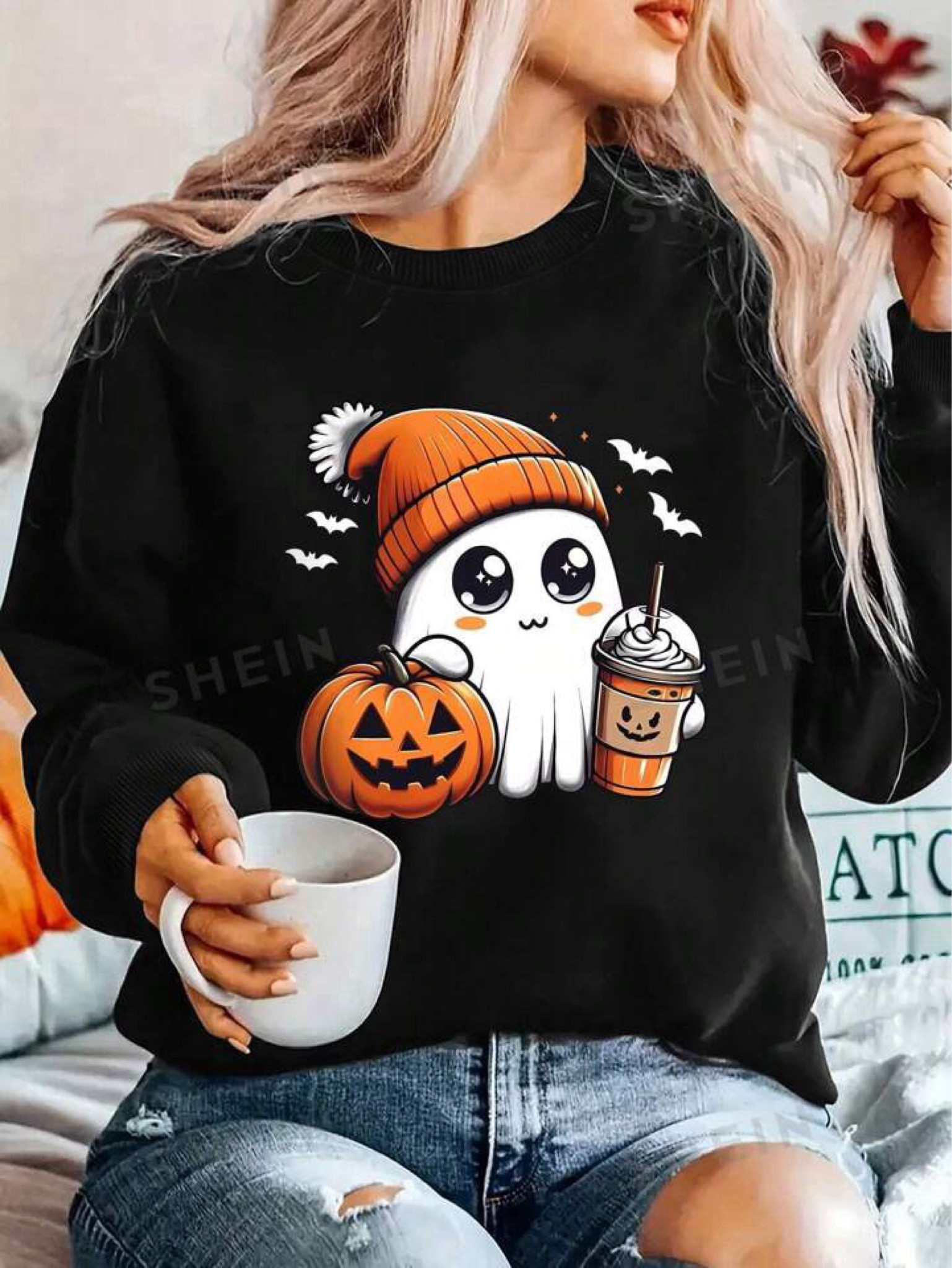Halloween Sweater | Halloween Sweatshirt | Cute Halloween | Halloween Fashion | Halloween Clothing | Women’s Halloween | Temu Halloween | Ghost Top 

#LTKSeasonal