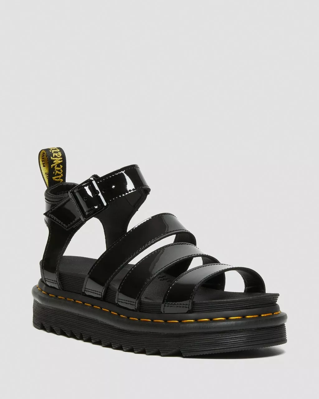 Blaire Patent Leather Strap Sandals | Dr. Martens