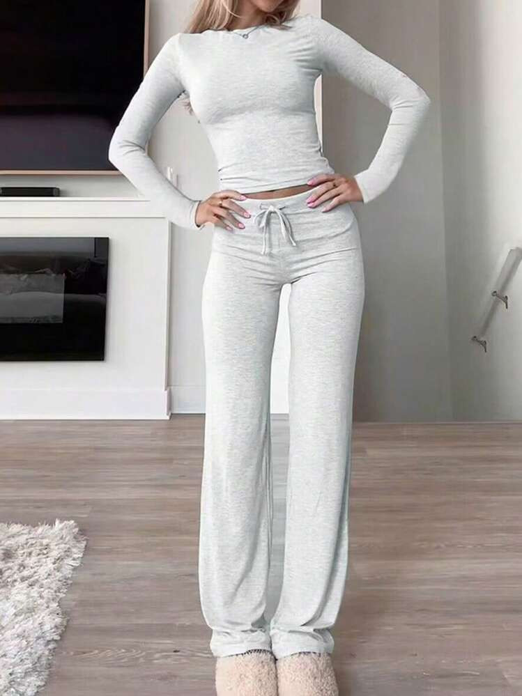 $22.94
$26.99
-15%
Last 2 days
Last 2 days
Pay now, in 4 payments of $5.73, or pay over time with monthly financing.

Women's Two Pieces Fall Women Clothes Y2K Sporty Casual Home Solid Color Fitted Long-Sleeved T-Shirt And Long Pants Set
4.88
(1000+)

QuickShip
Arrive in Dec 31 - Jan 7
#20 Bestseller
in Regular Fit Women Two-piece Outfits

Color: Grey



















Size
US
0 (XXS)
2 (XS)
4 (S)
6 (M)
8/10 (L)
12 (XL)
14 (XXL)
Size Guide
 92% of customers thought it was true to size 
Not your size? Tell me your size
All size are eligible for QuickShip
More Options
Regular
 | SHEIN