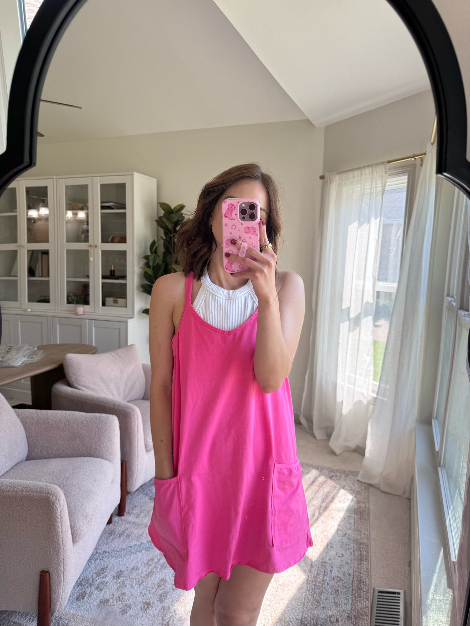 Easy summer outfit // sahm outfit 

Casual dress : wearing m  ( has built in shorts) 
Longline bralette : wearing s

Causal outfit // summer style // Amazon finds // aerie find 

#LTKStyleTip #LTKFindsUnder50 #LTKActive