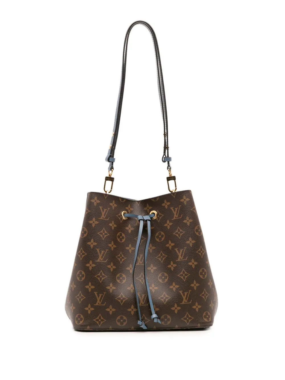 Louis Vuitton Pre-Owned 2019 Monogram Neonoe MM bucket bag - Blue | Farfetch Global
