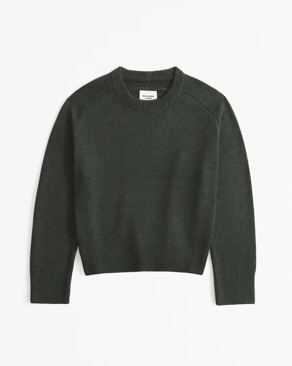 Women's The A&F Madeline Cotton-Blend Crew Sweater | Women's 20% Off Select Styles | Abercrombie.... | Abercrombie & Fitch (US)