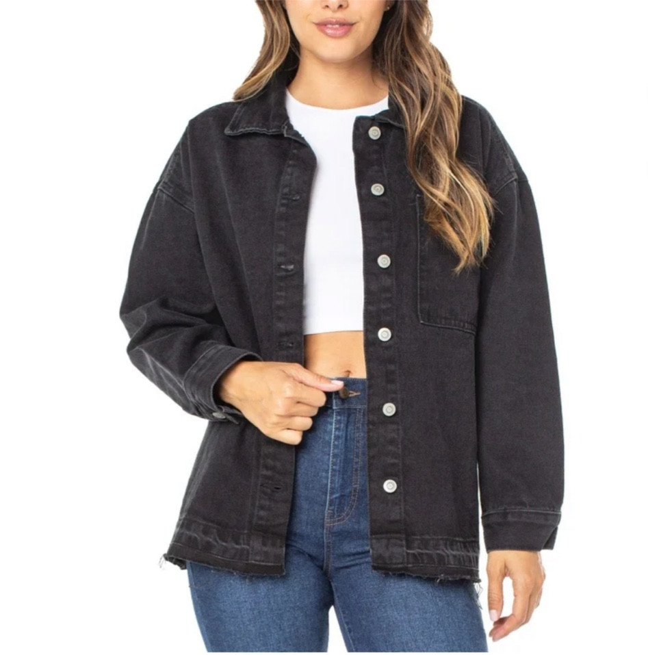 Cyber deal 
Black denim jacket 
Trending 
Fall 
Christmas 
Holidays 
Ootd 
Sale 
Jacket 
Shacket 
Walmart 
Walmart fashion 
Celebrity pink 
Gift 
Gift guide 
Present 

#LTKGiftGuide #LTKCyberWeek #LTKSeasonal