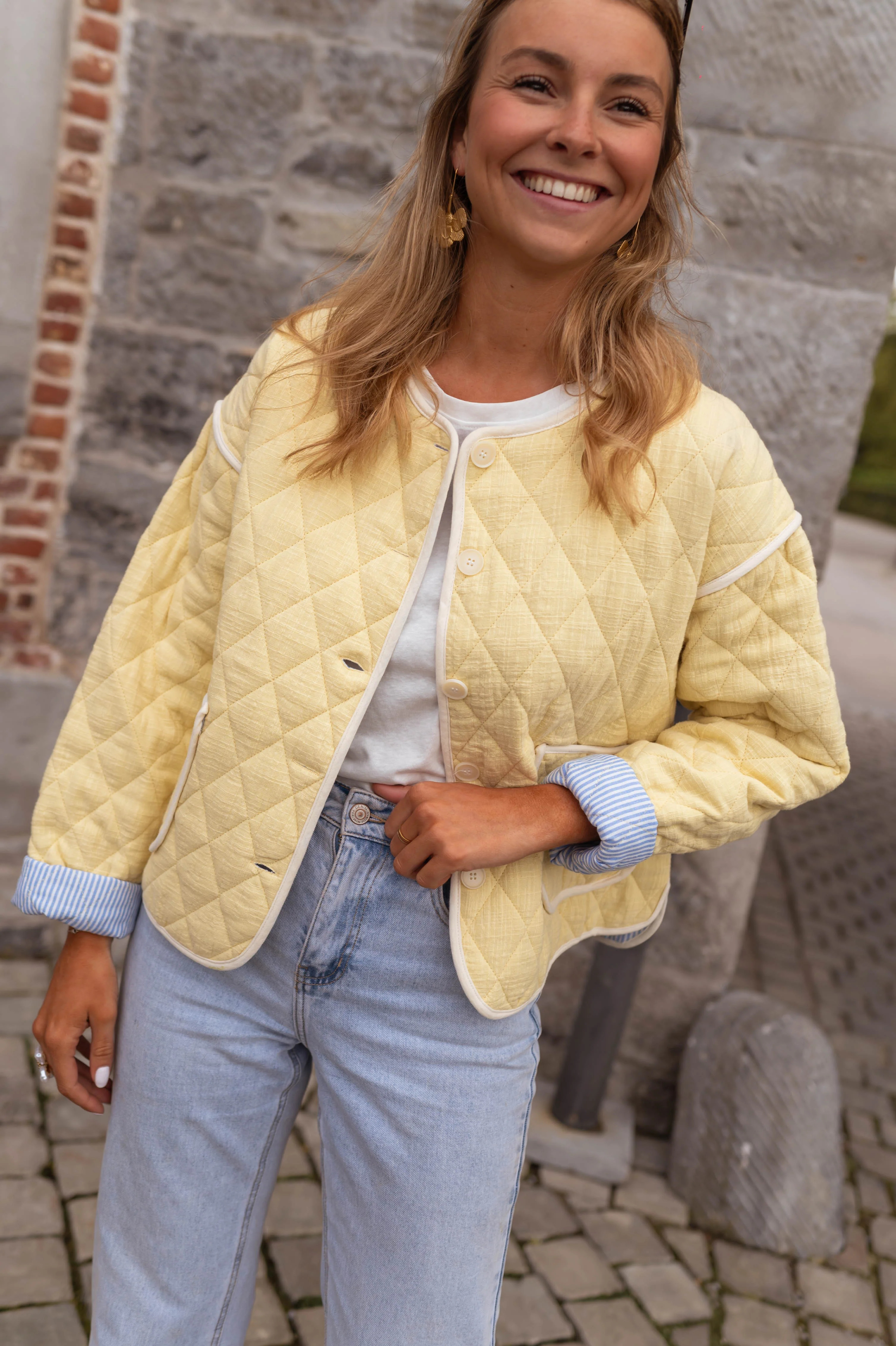 Light Yellow Milaya Jacket | Easy Clothes