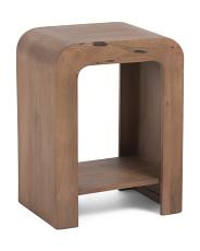 18x24 Arch Wood  Side Table With Shelf | TJ Maxx