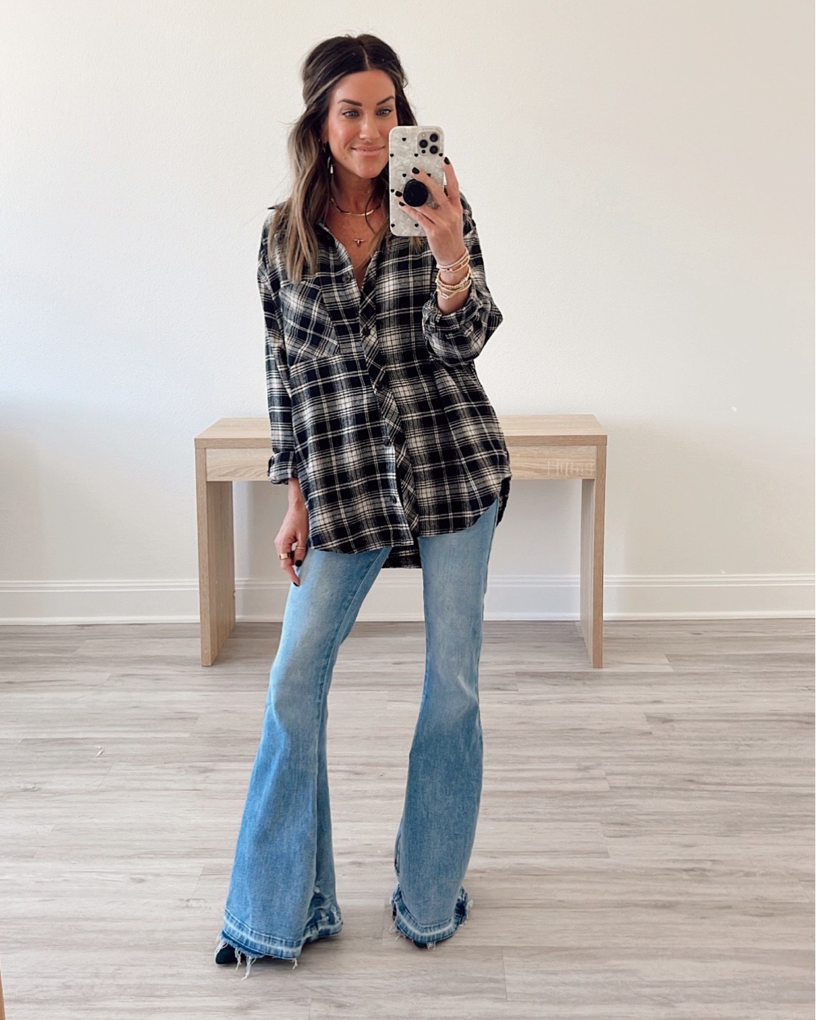 Size xs in this Target Flannel 
Code Jen20 on these jeans! 



#LTKunder50 #LTKstyletip