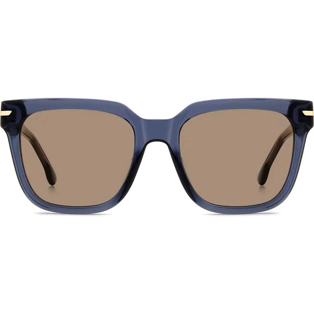 Victoria Beckham 53mm Square Sunglasses in Blue/Brown at Nordstrom | Nordstrom