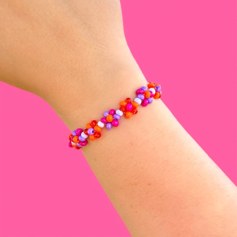 Halloweentown Marnie Daisies Bracelet, Halloween Bracelet, Flower Bracelet - Etsy | Etsy (US)